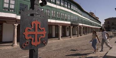 Almagro, Plaza Mayor y Palacios entorno al Corral de Comedias.